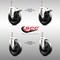 Service Caster 5 Inch 316SS Soft Rubber Swivel 12mm Threaded Stem Caster Lock Brake, 2PK SCC-SS316TSTTL20S514-SRS-M1215-2-S2 - alternate 2